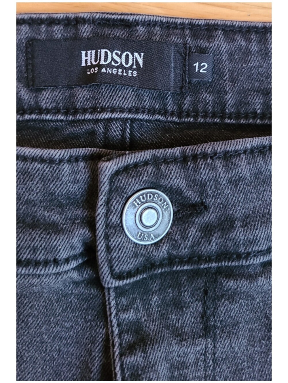 Hudson Jeans Remi High-Rise Straight Ankle Jeans 12 Minimalist Quiet Luxury 80s - Picture 4 of 9